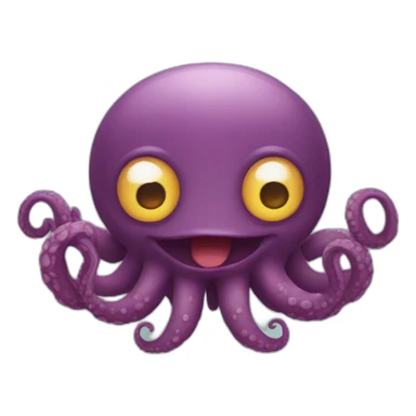 Cute kraken cute face eyes close medidating sticker