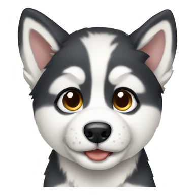Husky puppy sticker