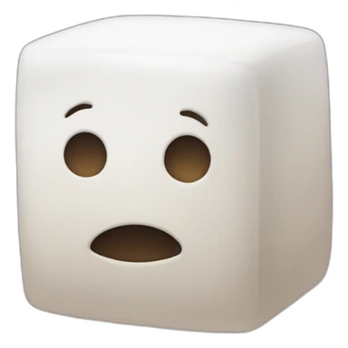Sugar cube with no face sticker