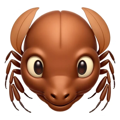 Beautiful and Majestic Ant Portrait Emoji, Head and body rendered in serene repose with a gentle, content smile, showcasing a finely detailed, compact form with eyes softly closed in tranquil slumber, Simplified yet exquisitely endearing features, highly detailed, glowing with a soft, drowsy natural light, high shine, relaxed and utterly noble, stylized with an air of timeless industrious grace, soft glowing outline, capturing the essence of a majestic ant that embodies the quiet power of nature! sticker