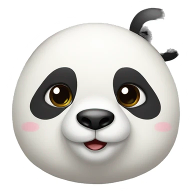 Panda amoureux sticker