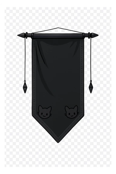 Remove the background from this goth banner, keep it cute, expressive, minimal. Render in a style inspired by imagen-4-fast-KaUtLiSA10F, focusing on a minimal and expressive goth aesthetic with a cute touch, no background. sticker