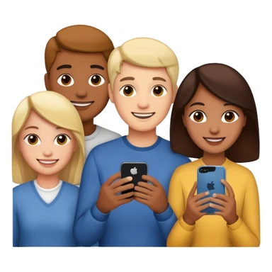 people searching something with iphone sticker