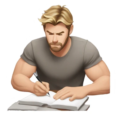 Chris Hemsworth writing Tristan ❤️ sticker