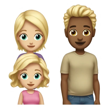 blonde-dad, blonde-haired-pregnant-mother, blond-haired-sister sticker