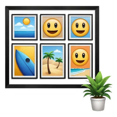 a girly multiple framed photos sticker