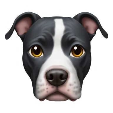 Black pitbull sticker