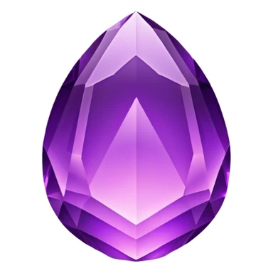 Cinematic Realistic Amethyst Emoji, Rich and soothing, with smooth, polished purple facets catching the light and casting soft, calming reflections. The deep violet hue seems to glow with an ethereal light, radiating peaceful energy and elegance. Soft glowing outline, capturing the essence of tranquility and mystery in a stunning amethyst. sticker