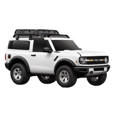 white bronco suv sticker