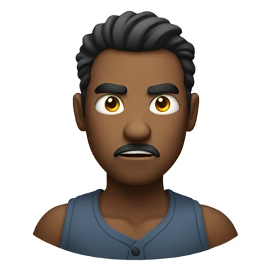 angry but confuesed at someone  sticker