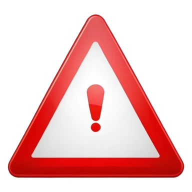 warning triangle with exclamation mark sticker