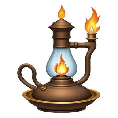 Seal oil lamp, Inuits sticker