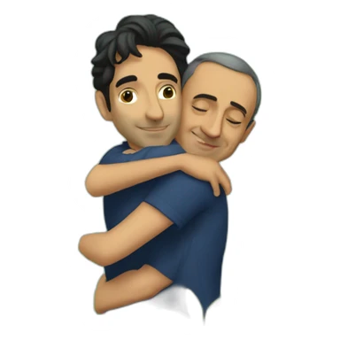 realistic eric zemmour hugging a tree sticker