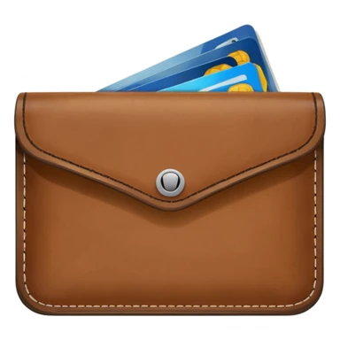 empty wallet with no money sticker