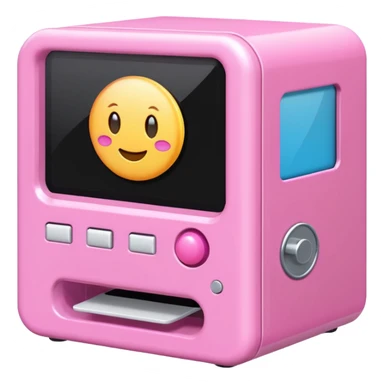 Pink gacha machine sticker