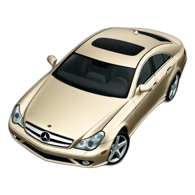 Mercedes CLS w219 color champagne sticker