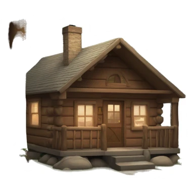 Cozy cabin in the woods sticker