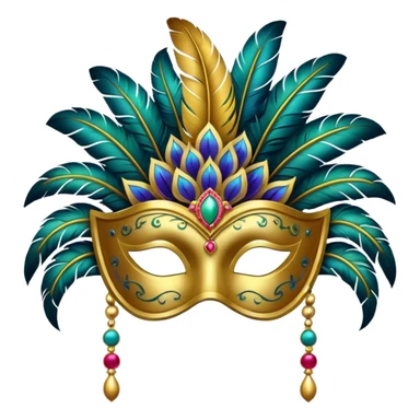 carnival mask sticker