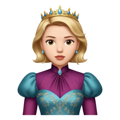 Scarlett Johansson in a princess dres sticker