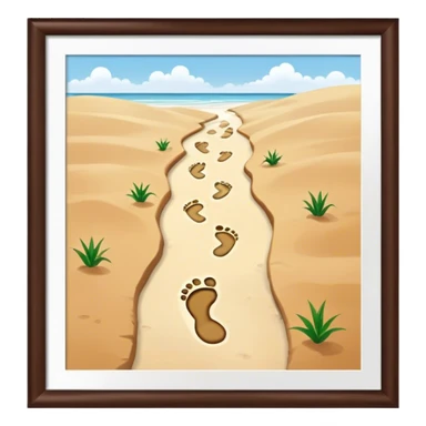 huellas de camino de la historia de mi crecimie sticker