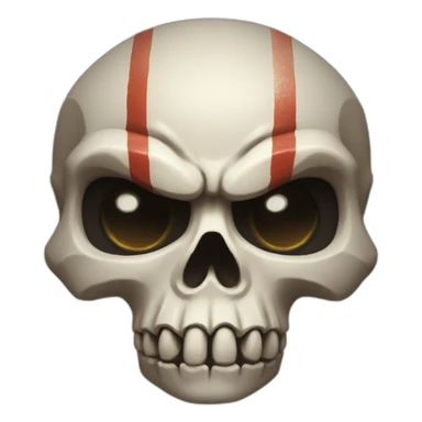 God of war skull sticker