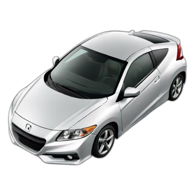Honda crz with vroom vroom text sticker