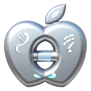 glitter white symbol bank sticker