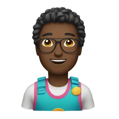 an emoji for summer sticker