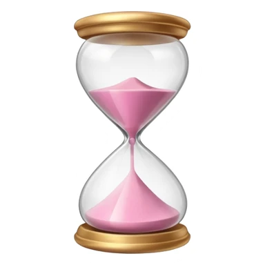 pink hourglass sticker