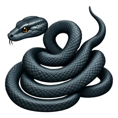 Snake black shadow sticker