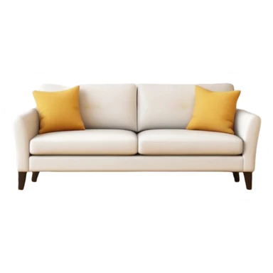 Giraffes sitting in a living room sticker