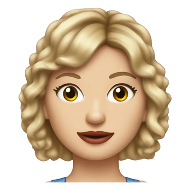 A pop star Taylor Swift emoji (1989 era). sticker