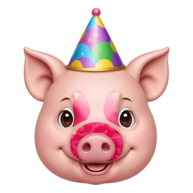 pig birthday sticker