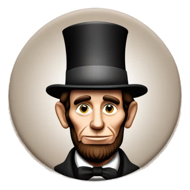 1 cent penny with abe lincoln head on it sticker