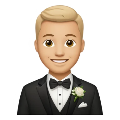 groom wedding attire emoji only sticker