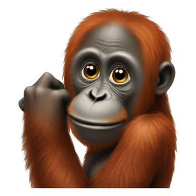 loving orangutang sticker