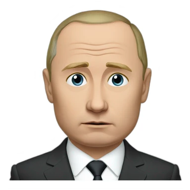 sad putin sticker