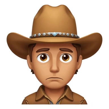 Sad cowboy  sticker