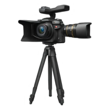 camera on a tripod sticker