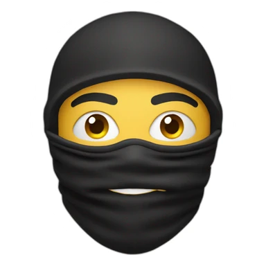 indian ninja ski mask sticker
