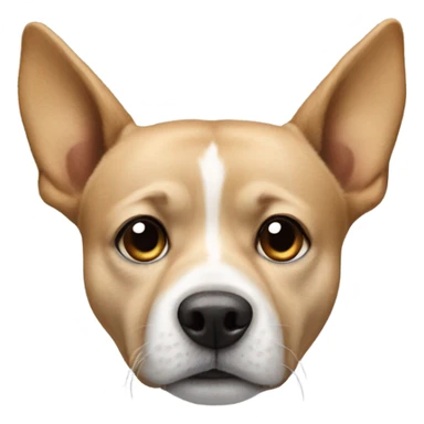 Dog with a pop on its head  sticker