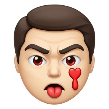 angry kisses sticker