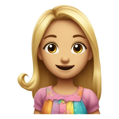 Silly girl with attitude  sticker