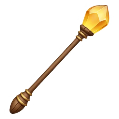 magic wooden staff sticker