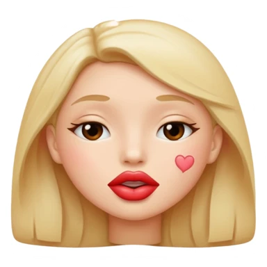 Lip kiss sticker