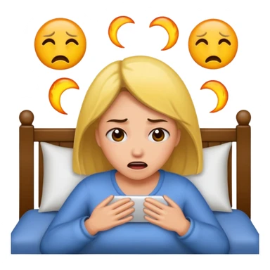 woman having nightmare sticker