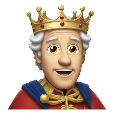 the king of great britain is surprised sticker