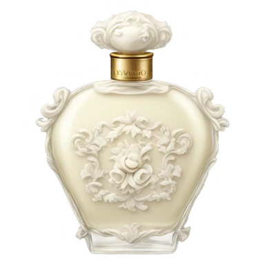 Vintage rococo perfume pale white sticker