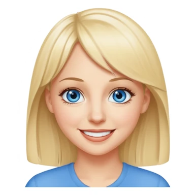 Anna Faris with blue eyes sticker