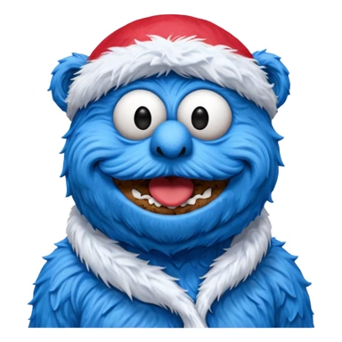 cookie monster bust, with french flag, only one flag,  sticker